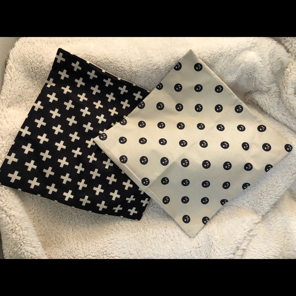 NWOT 2 Decorative Pillowcase Case Covers